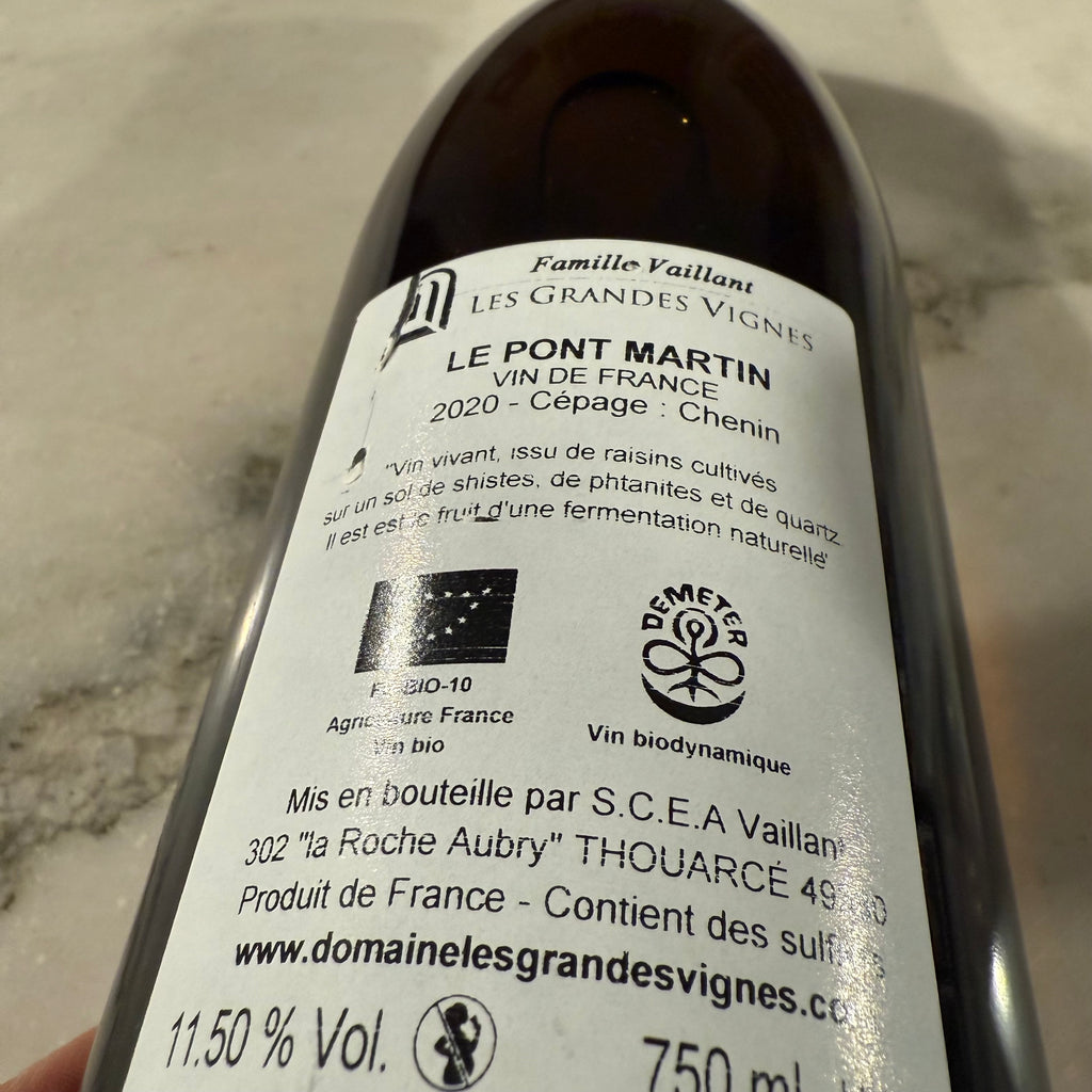 2020 Chenin Blanc "Le pont Martin"
